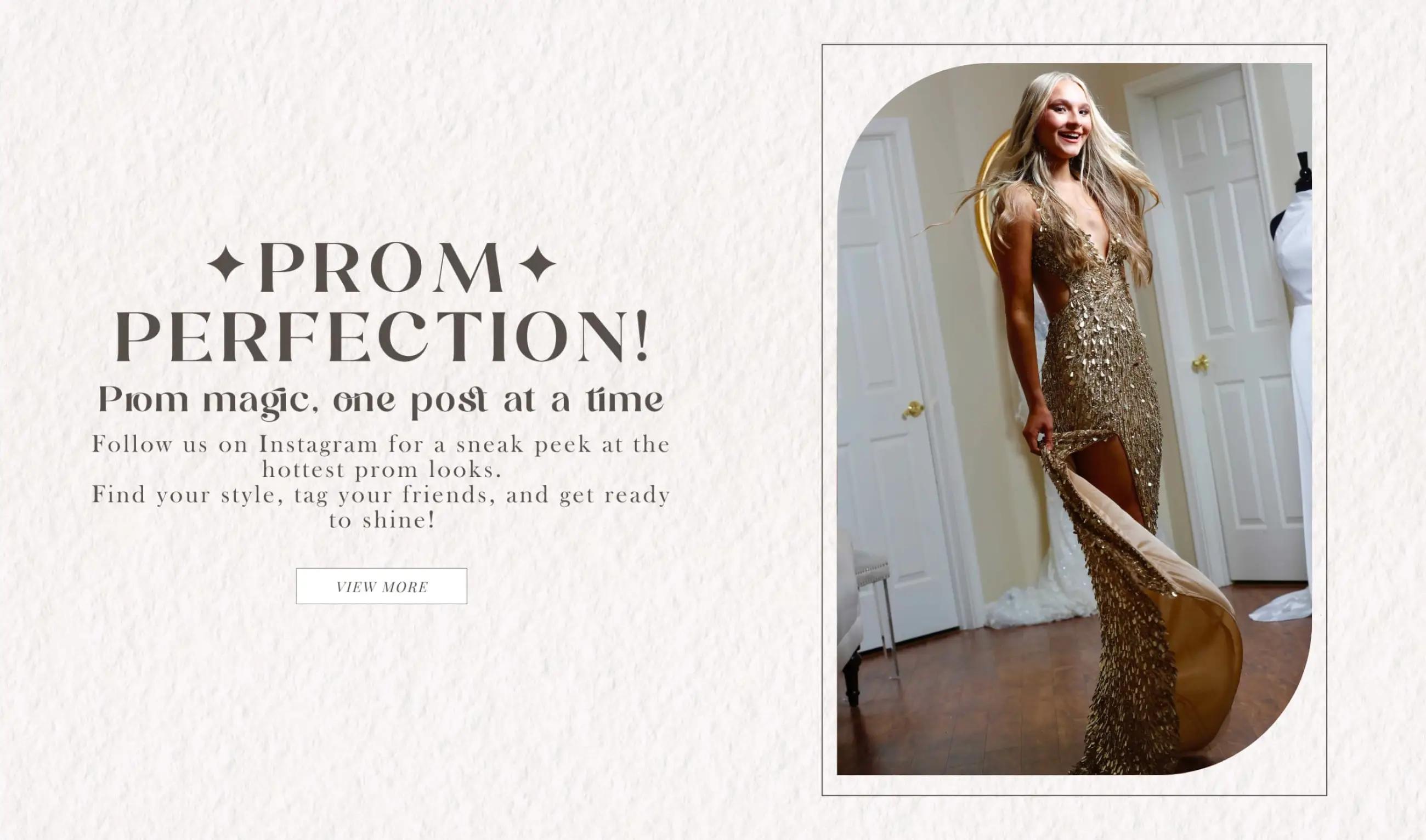 Prom Perfection Banner for Desktop